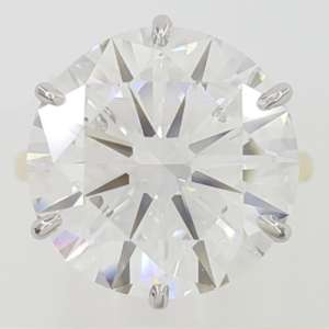 12.30 Carat Round Brilliant Diamond Solitaire Engagement Ring – GIA Certified D/VVS1